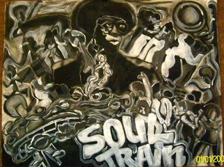 Henry Funches; Soul Train Ft Don Cornelius , 2012, Original Mixed Media, 34 x 28 inches. Artwork description: 241  , should train , don cornelius   beauty    , illusion, the illustrious illusion  whitney houston, whitney , bobby brown , she flows  the birth , the bith in full color . i , i love art, henryafunches, h. funches3rd, live out loud  , travon martin, sean bell, malcolm x, white house, no justice, just us, her essence , ...