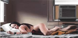 Matthew Hickey; Woman Sleeping, 2003, Original Painting Oil, 48 x 24 inches. 