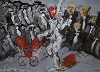 Maciej Hoffman, 'Agitator', 2008, original Painting Oil, 280 x 210  cm. 