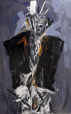 Maciej Hoffman, 'Man In The Suit', 2008, original Painting Oil, 100 x 160  x 3 cm. 