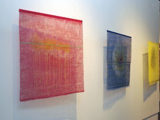 Hye Shin; JIA Art Gallery Exhibition, 2010, Original Fiber, 30 x 30 inches. Artwork description: 241  Woven fiber wall- hanging shows the abstract image derived from atmospheric landscape.  ...