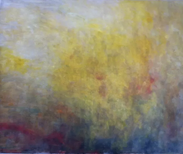 Iana Sophia; Morning, 2019, Original Painting Oil, 100 x 80 cm. Artwork description: 241 abstract landscape mood setting vibrant colours classical technique big format...