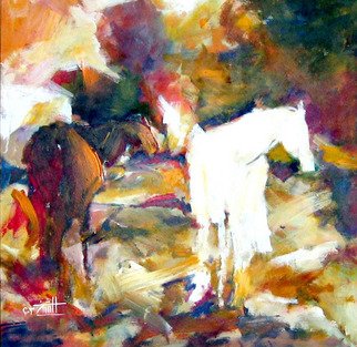 Al Shaikh Aldaw; Horses Seen, 2010, Original Painting Acrylic, 80 x 80 cm. Artwork description: 241         acrylic on canvas        ...
