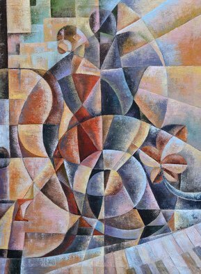 Ia Saralidze; Autumn Dance, 2013, Original Painting Oil, 57 x 60 inches. Artwork description: 241 dance, cubism, abstraction...