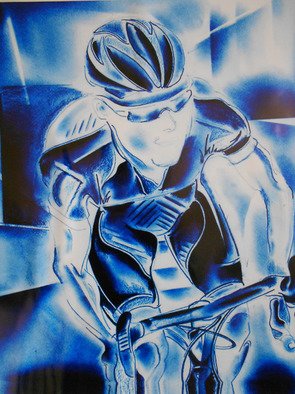 Jade Richards; Blue Rider, 2012, Original Graphic Design, 75 x 75 cm. 