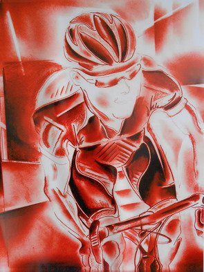 Jade Richards; Red Rider, 2012, Original Graphic Design, 75 x 75 cm. 