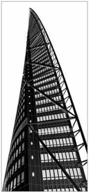 Bengt Stenstrom; Turning Torso Malmoe Sweden, 2008, Original Other, 140 x 250 cm. Artwork description: 241 Photo, edited and printed, black on white background, on 4 mm high quality acrylic plastic resinplexiglass.  To be lit up from behind.  Lighting not included. ...