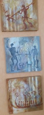 Bengt Stenstrom; Warriors 3 Paintings, 2016, Original Painting Acrylic, 16 x 16 inches. Artwork description: 241 3 paintings sold together only. By Lena Leja Jacobson   friend of mine  . ...