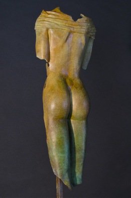 Jack Hill; Female Torso Back, 2015, Original Sculpture Bronze, 6 x 17 inches. 