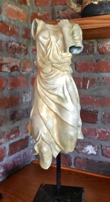 Jack Hill; Female Torso Draped, 2015, Original Sculpture Bronze, 8 x 17 inches. Artwork description: 241  Work is still in semi finished state, needs chased and patina applied. ...