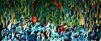 Peter Jalesh; Nocturnal Landscape, 2019, Original Painting Acrylic, 11 x 4.5 inches. Artwork description: 241 A nocturnal background of a landscape ...