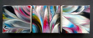 Jane Sussmilch; Tryptic, 2015, Original Painting Acrylic, 10 x 10 inches. Artwork description: 241 Set of three mini abstract works...