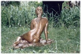 Bruce Naigles; Siven, 1997, Original Sculpture Bronze,  70 cm. Artwork description: 241 See frontview photo for information...