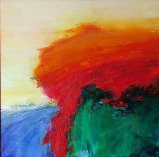 Jean Claude; Iguazu, 2012, Original Painting Oil, 36 x 36 inches. Artwork description: 241         Abstract, RED                      ...