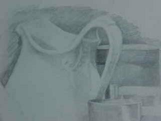 Jennifer Coleman Bryant-Wieber; Porcelain, 2004, Original Drawing Pencil, 12 x 12 inches. 