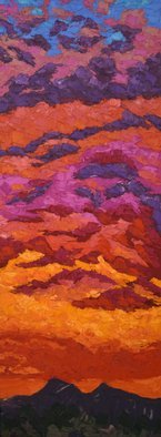 Jeffrey Ferst; Look West And Wonder, 2015, Original Painting Oil, 18 x 48 inches. Artwork description: 241  My paintings are flamboyantjuicy. They are inspired by the sonoran desert I call home. Thick oil paintings full of color and vibrancy. Many layers make wonderful texture and great contemporary art compositions. I paint landscape and abstractions....