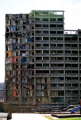 Jennifer Anne Buckley; Destruction , 2006, Original Photography Other, 13 x 19 inches. Artwork description: 241  This is a picture of the demolition of the infamous Chicago Cabrini Green Projects. ...