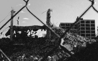 Jennifer Anne Buckley; Destruction II, 2006, Original Photography Other, 14 x 11 inches. Artwork description: 241  This is the mound of what is left of one of the demolished Cabrini Green Projects buildings. ...