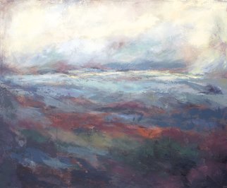 Jessica Dunn; Long Way Home, 2017, Original Painting Acrylic, 180 x 150 cm. Artwork description: 241 Abstarct landscape, acrylic on linen, textural, atmospheric, warm earthy colours, green. ...