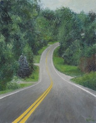 James Morin; Road On A Hill Study, 2021, Original Painting Oil, 14 x 11 inches. Artwork description: 241 An unusual perspective, the movement of the road itself grabbed me A larger painting of this is in the works. ...