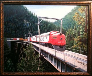 Jimmy Wharton; Soo Train Line, 2010, Original Painting Oil, 36 x 24 inches. Artwork description: 241  Soo train line from the 70s              ...