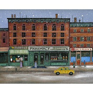 Janet Munro; New York City Memories, 2015, Original Giclee Reproduction, 15 x 12 inches. Artwork description: 241  New York City MemoriesThese certified archival giclee reproductions are made with the most advanced technology. They retain the minute detail, subtle tints, blends and feel of the original painting - and are of the same high quality as gicle prints being shown in major museums and galleries, ...