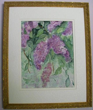 Joanna Batherson; Lilacs In Bloom, 2003, Original Watercolor, 16 x 20 inches. Artwork description: 241 An original watercolor of spring' s eary blossoms. ...