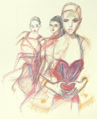 Joanna Glazer; Beauty Uncovered, 2010, Original Drawing Pencil, 30 x 40 cm. Artwork description: 241  Beauty Uncovered ...