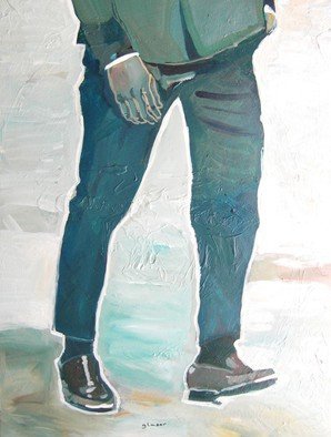 Joanna Glazer; Body Guard, 2014, Original Painting Acrylic, 80 x 60 cm. Artwork description: 241  Legs    ...
