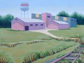 John Cielukowski; Frostproof Florida, 2018, Original Painting Acrylic, 24 x 18 inches. Artwork description: 241 Original acrylic painting on a wood panel.Vintage Florida landscape. Frostproof was once a booming citrus town. it is located in south central Florida. now it is mostly a retirement   tourist destination during the winter season. ...