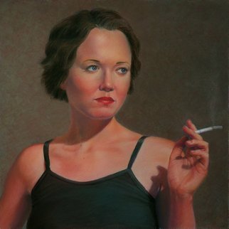 John Hunn; LESLEY, 2012, Original Pastel, 15 x 15 inches. 