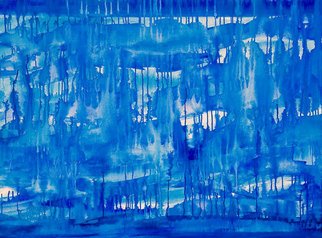 Johnny G; Bleu Monday Ascension, 2006, Original Painting Acrylic, 48 x 36 inches. Artwork description: 241      abstract, contemporary, johnny garcia, abstract painting,      ...
