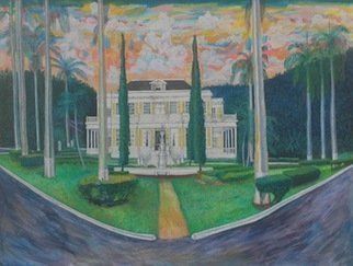 John Powell; Devon House, 2016, Original Watercolor, 24 x 18 inches. Artwork description: 241 Devon House, TOP TOURISTS ATTRACTION IN JAMAICA.  NOTE Price include shipping ONLY in US and Canada.  Order a print on my POD OR for FASTER SHIPPING GO TO 