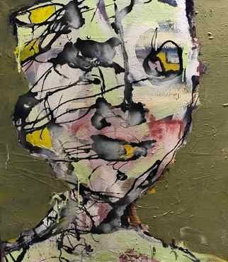 Tyrone Neuland; Brain Damage, 2019, Original Painting Other, 34 x 8 inches. Artwork description: 241 Artwork by Tyrone Johnson- Neuland...