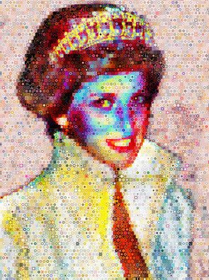 John Lijo; Princess Diana Collage, 2010, Original Collage, 60 x 80 inches. Artwork description: 241  
