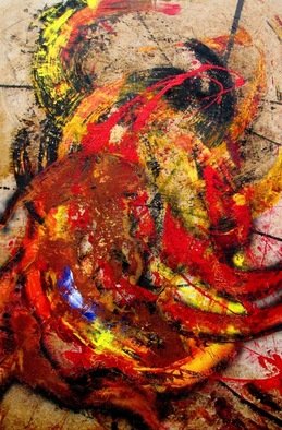 Jorge Arcos; Unbending Intent, 2008, Original Mixed Media, 32 x 48 inches. Artwork description: 241 An abstract expressionist mixed media painting on wood. ...