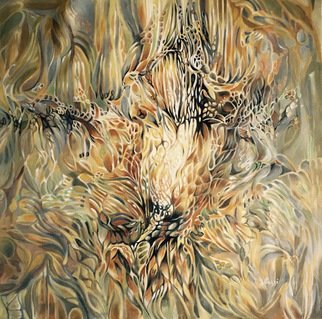 Jan Pozzi; Fall Fauna, 2015, Original Painting Acrylic, 38 x 38 inches. 