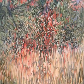 Jan Pozzi; Flow, 2017, Original Painting Acrylic, 40 x 46 inches. 