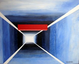Jesus Rohena; The End Is Near, 2012, Original Painting Acrylic, 20 x 16 inches. Artwork description: 241 Puerto Rico, Jesus Rohena, tunnel, tunel...
