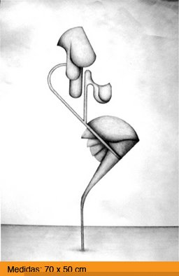 Juan Pablo Cima; Fecundidad, 2009, Original Drawing Pencil, 50 x 70 cm. 
