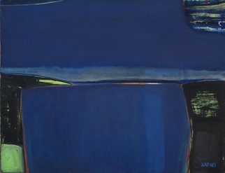 Didzis Kadaks; ISLANDS IN THE NIGHT, 2002, Original Painting Oil, 90 x 70 cm. Artwork description: 241 night, sea, islands, dark, darkness, peace, landscape, marine, coastline, lights...