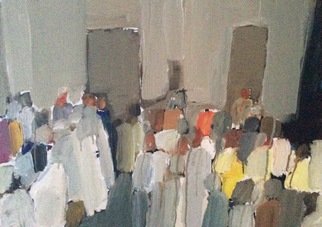 Kaouther Darghouth; Crowd, 2017, Original Painting Acrylic, 60.3 x 51.3 cm. Artwork description: 241 Acrylics...