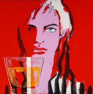 Vassilis Karakatsanis; Alcohol, 2009, Original Painting Oil, 40 x 40 cm. 