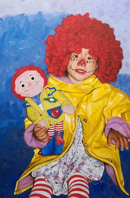 Karen Yee; Two Dolls, 2008, Original Painting Acrylic, 24 x 36 inches. Artwork description: 241  Original acrylic painting on canvas ...