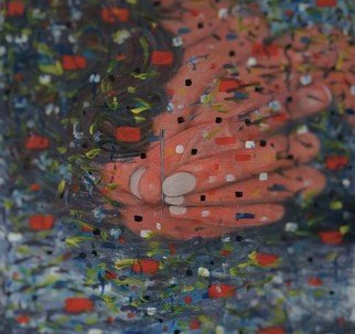 Ekaterina Popova; Paradigm, 2017, Original Painting Acrylic, 67 x 68 cm. Artwork description: 241 Symbolism, conceptual, abstraction, focus, hand, needles...
