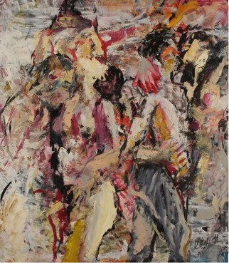 Dmitriy Kedrin; Few Figures, 2008, Original Painting Oil, 120 x 130 cm. Artwork description: 241  Series  
