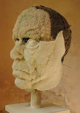 Michael Kehrlein; Self Portrait, 2012, Original Sculpture Other, 18 x 27 cm. Artwork description: 241  I have done sculpture in many mediums but this is the first time I have sculpted in cloth, I should say clothes because in fact the sculpture is made from old clothes ...