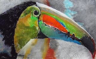 Ken Hillberry; One Toucan, 2012, Original Pastel, 31 x 22 inches. Artwork description: 241  endangered species series                        ...