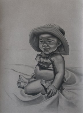 Kyle Foster; Sophie, 2008, Original Drawing Charcoal, 20 x 28 inches. 