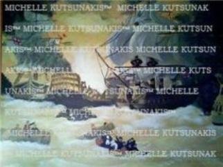Michelle Kutsunakis; Battle Of The Nile, 2007, Original Painting Acrylic, 5 x 4 feet. Artwork description: 241  My rendition of Battle of the Nile { Napoleon Era} , battle ships exploding. . . I rounded the size up a bit but its close to it within inches. . . The painting is on stretched canvas. . . ...